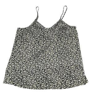Nordstorm Rack Camisole Top Women's M Ivory Green Petra Print V Neck Spaghetti